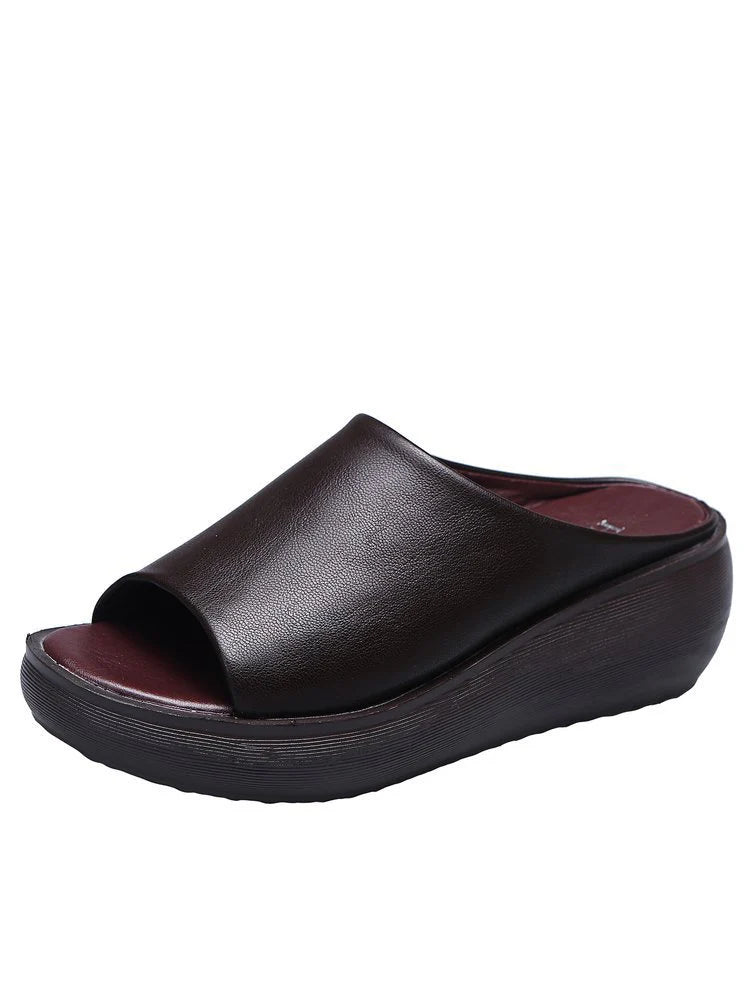 Women's Platform Wedge Slide Sandals
