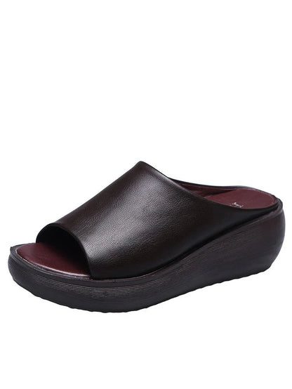 Women's Platform Wedge Slide Sandals