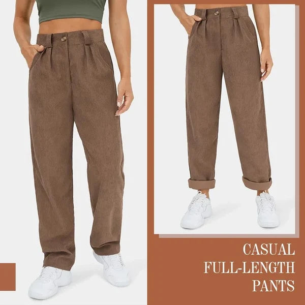 Women's Textured Straight-Leg Pants