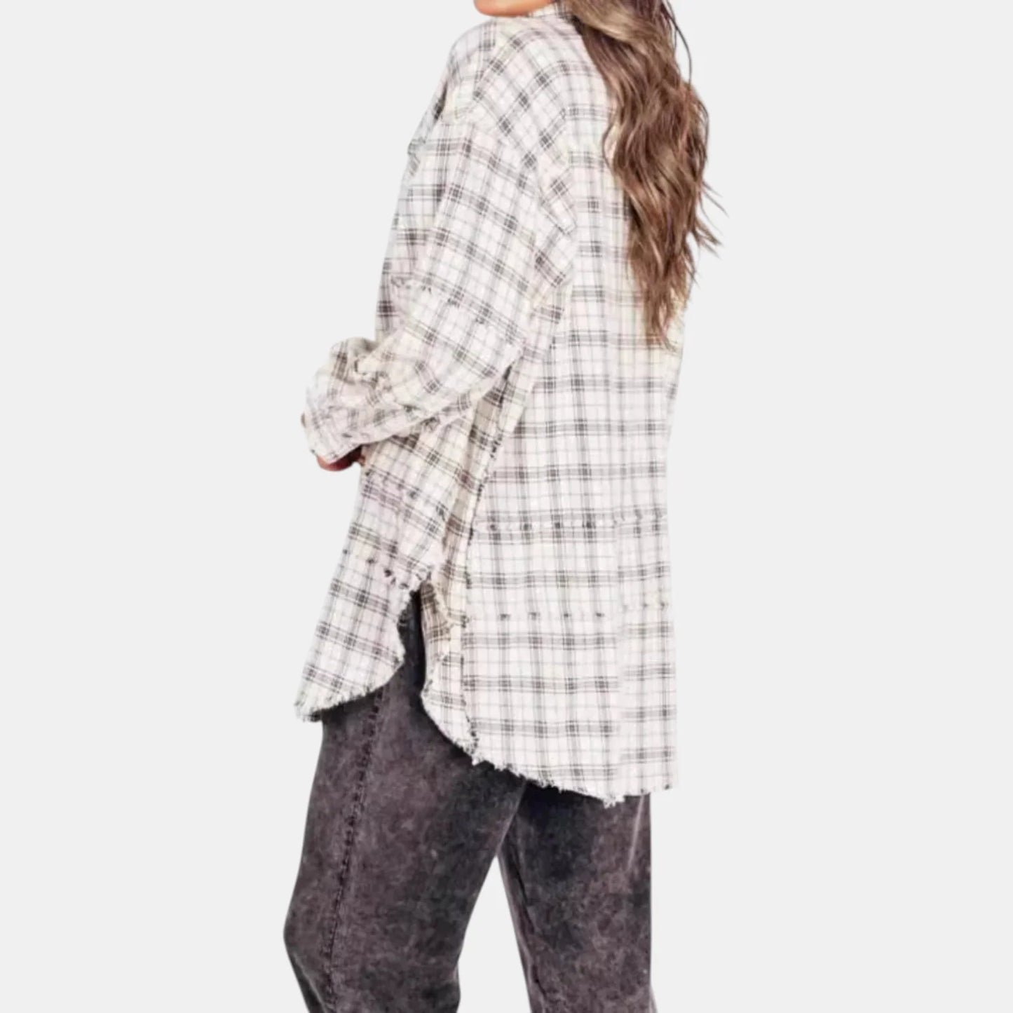 Women's Plaid Button-Front Shirt