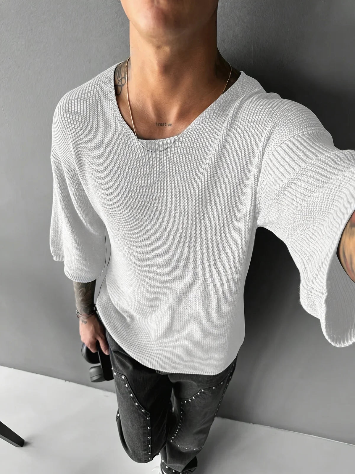 Men's Textured Knit Tee