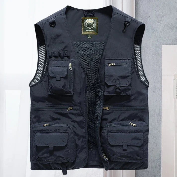 Men’s Lightweight Breathable Multi-Pocket Utility Vest