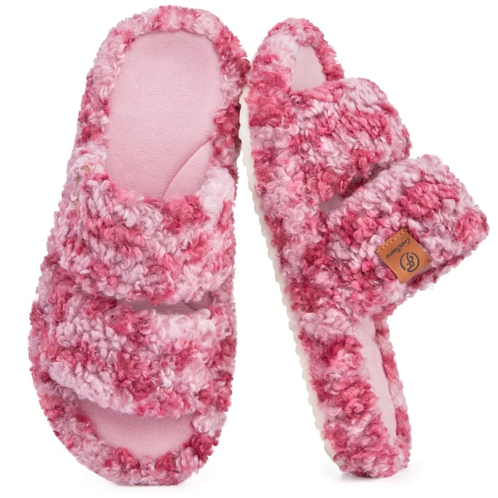 Women's Open-Toe Double-Strap Slippers