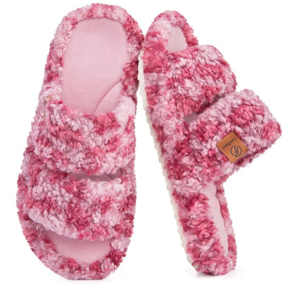 Women's Open-Toe Double-Strap Slippers