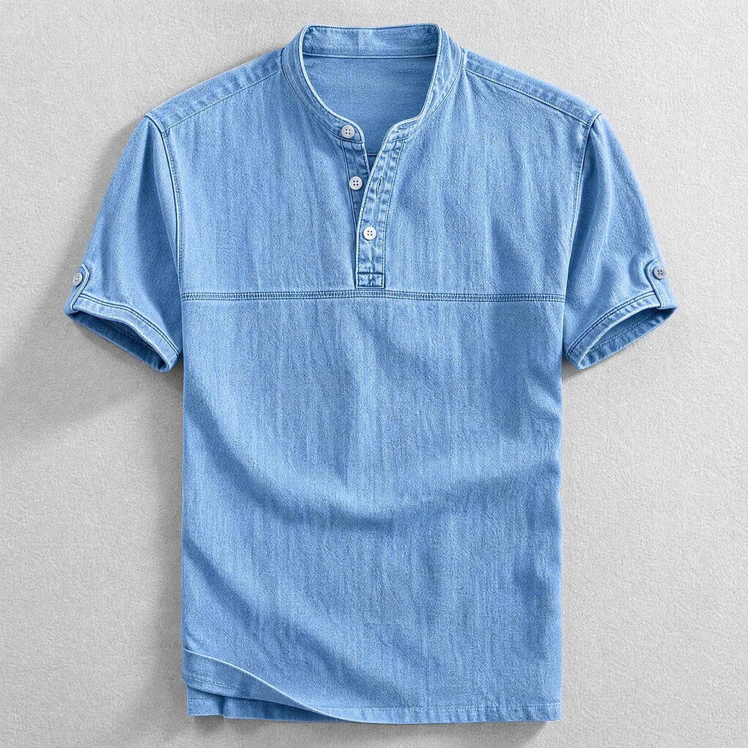Men's Short Sleeve Henley Shirt
