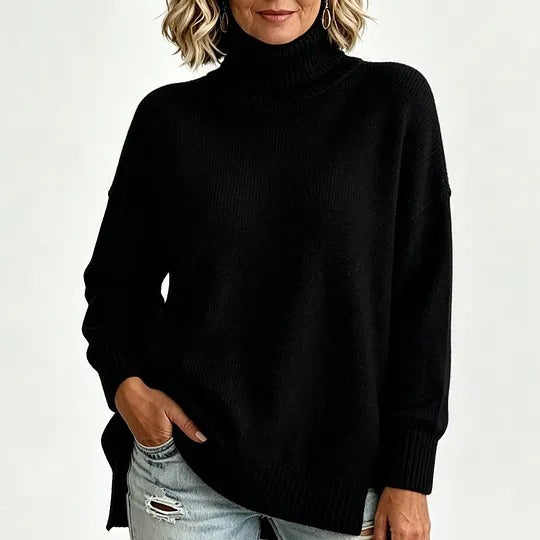 Women's Ribbed Turtleneck Sweater