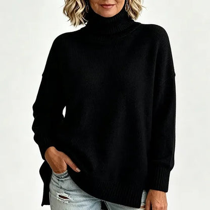 Women's Ribbed Turtleneck Sweater
