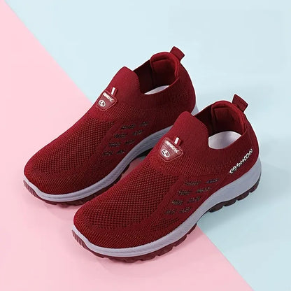 Women's Knit Slip-On Walking Sneakers