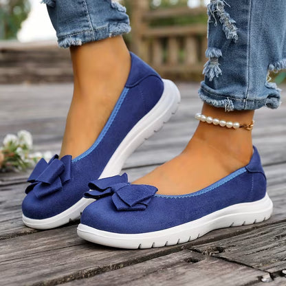 Women's Bow Detail Slip-On Flats