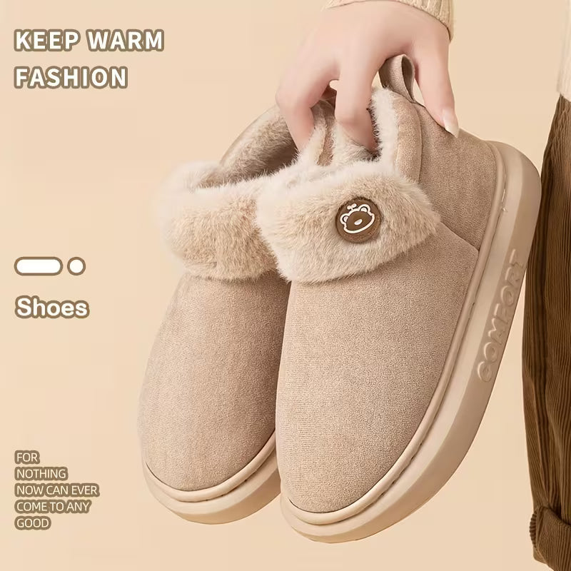 Women’s Winter Fleece Snow Slippers