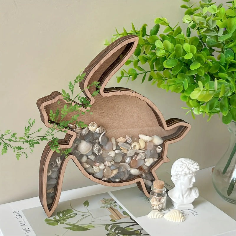 Ocean-Themed Shell Display Frame