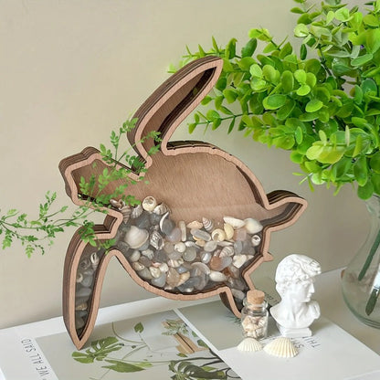 Ocean-Themed Shell Display Frame