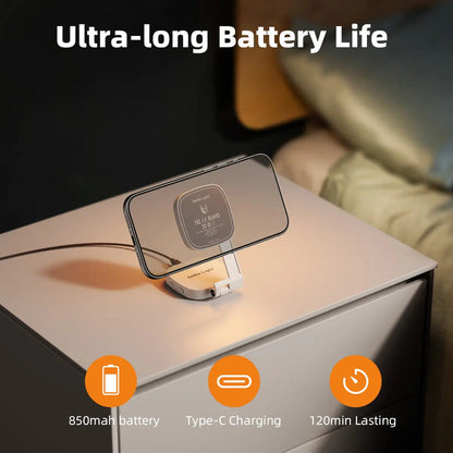 Magnetic Phone LED Selfie Light with Mirror