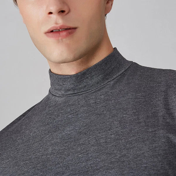 Men’s Fitted High-Neck T-Shirt