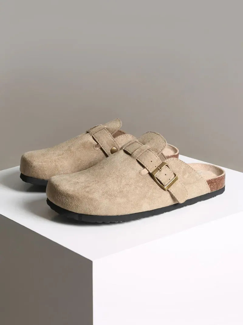 Men's Buckle Clog Slippers