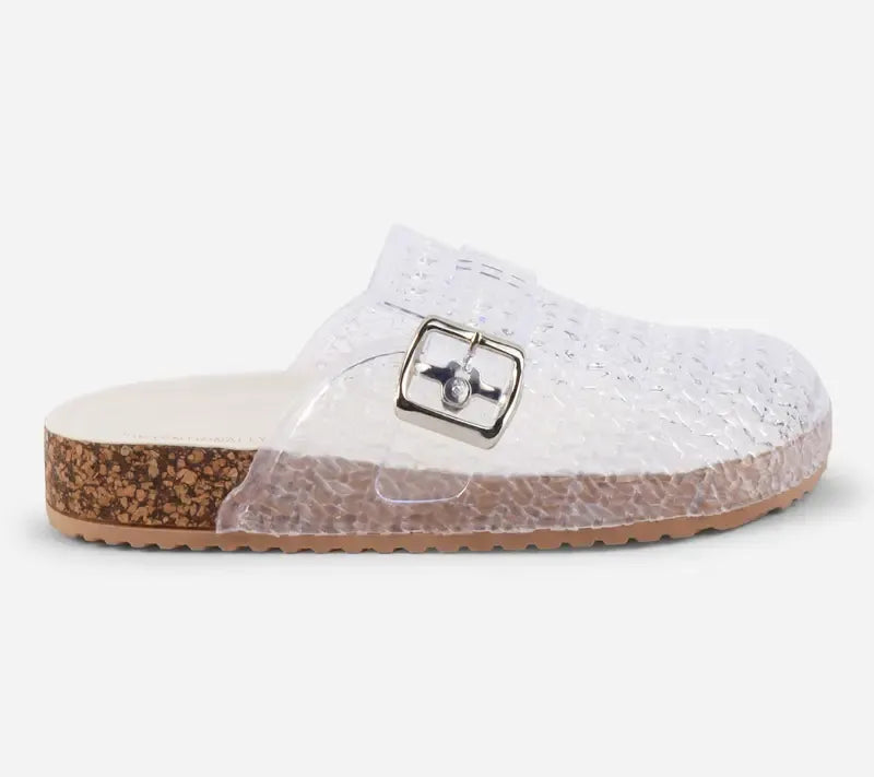 Women's Woven Jelly Slip-On Mules
