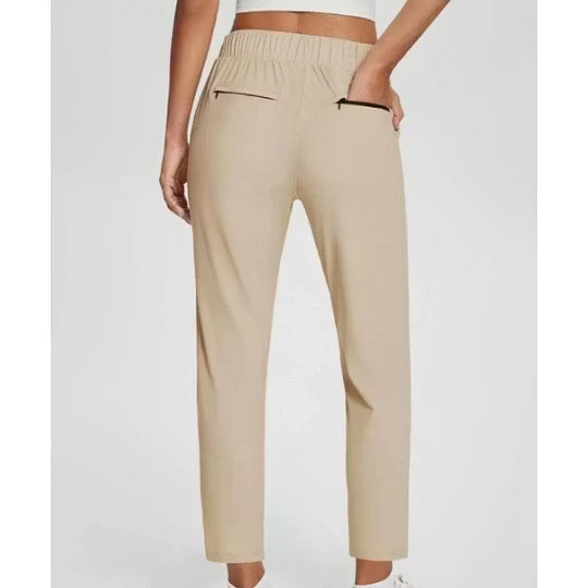 Women's High Waist Straight Leg Pants