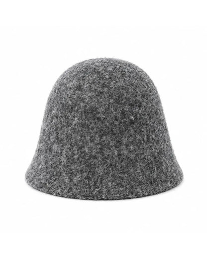 Women's Textured Bucket Hat with Rounded Crown
