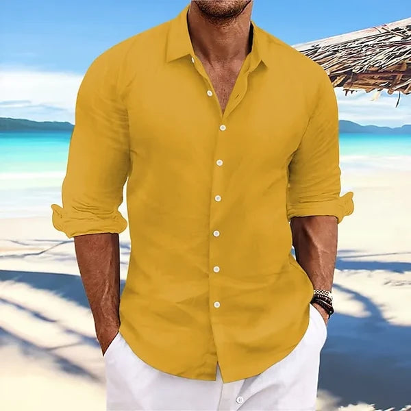 Men's Relaxed Button-Up Shirt