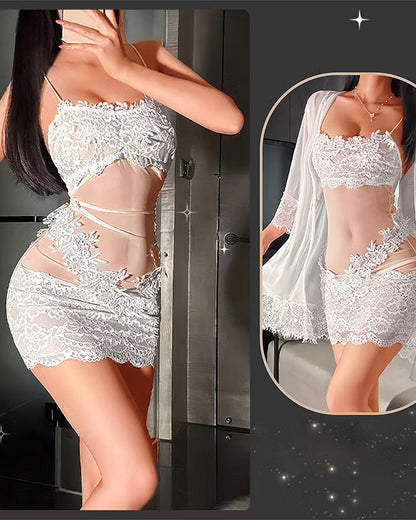 Women's Lace Pajama Set