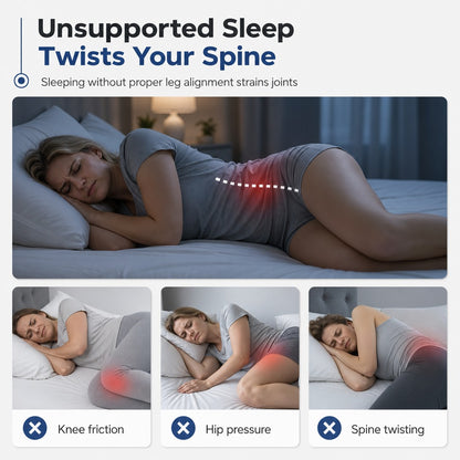Heart-Shaped Knee Pillow for Side Sleepers