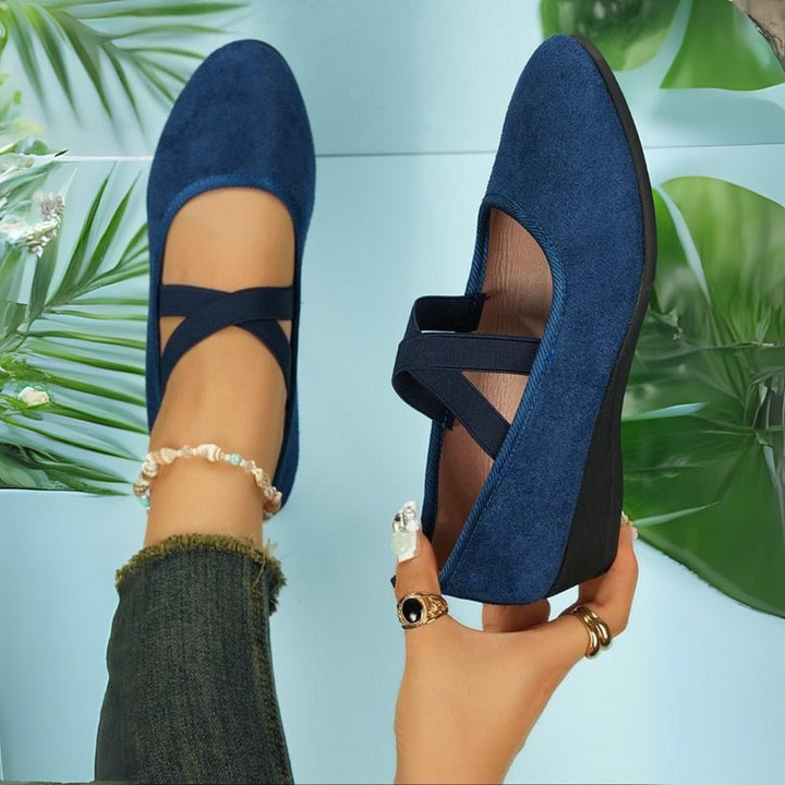 Women’s Elegant Wedge Slip-On Comfort Shoes