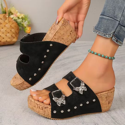 Women’s Wedge Heel Buckle Sandals
