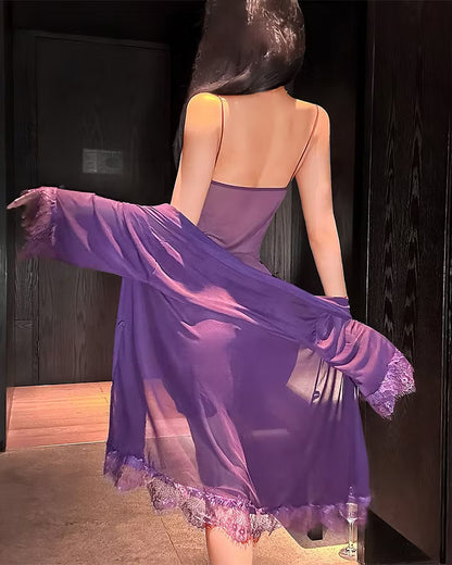 Women's Lace Pajama Set