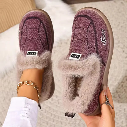 Women’s Fuzzy Slip-On Shoes