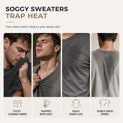Men's Waffle Knit Crewneck Pullover