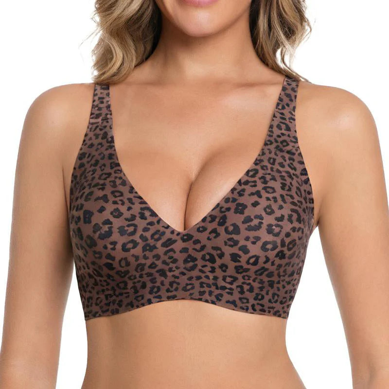 Women's Seamless Wireless V-Neck Bra