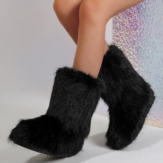 Women's Fluffy Plush Boots