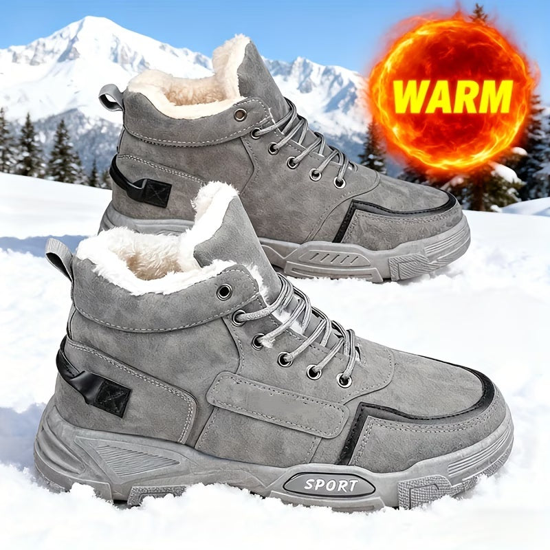 Men's Lace-Up High-Top Boots