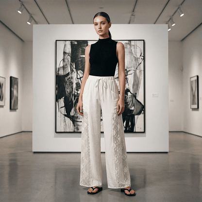 Women's Lace-trimmed Pants