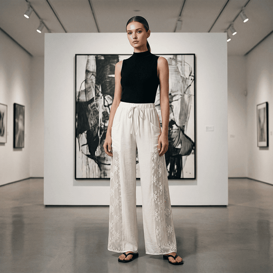 Women's Lace-trimmed Pants