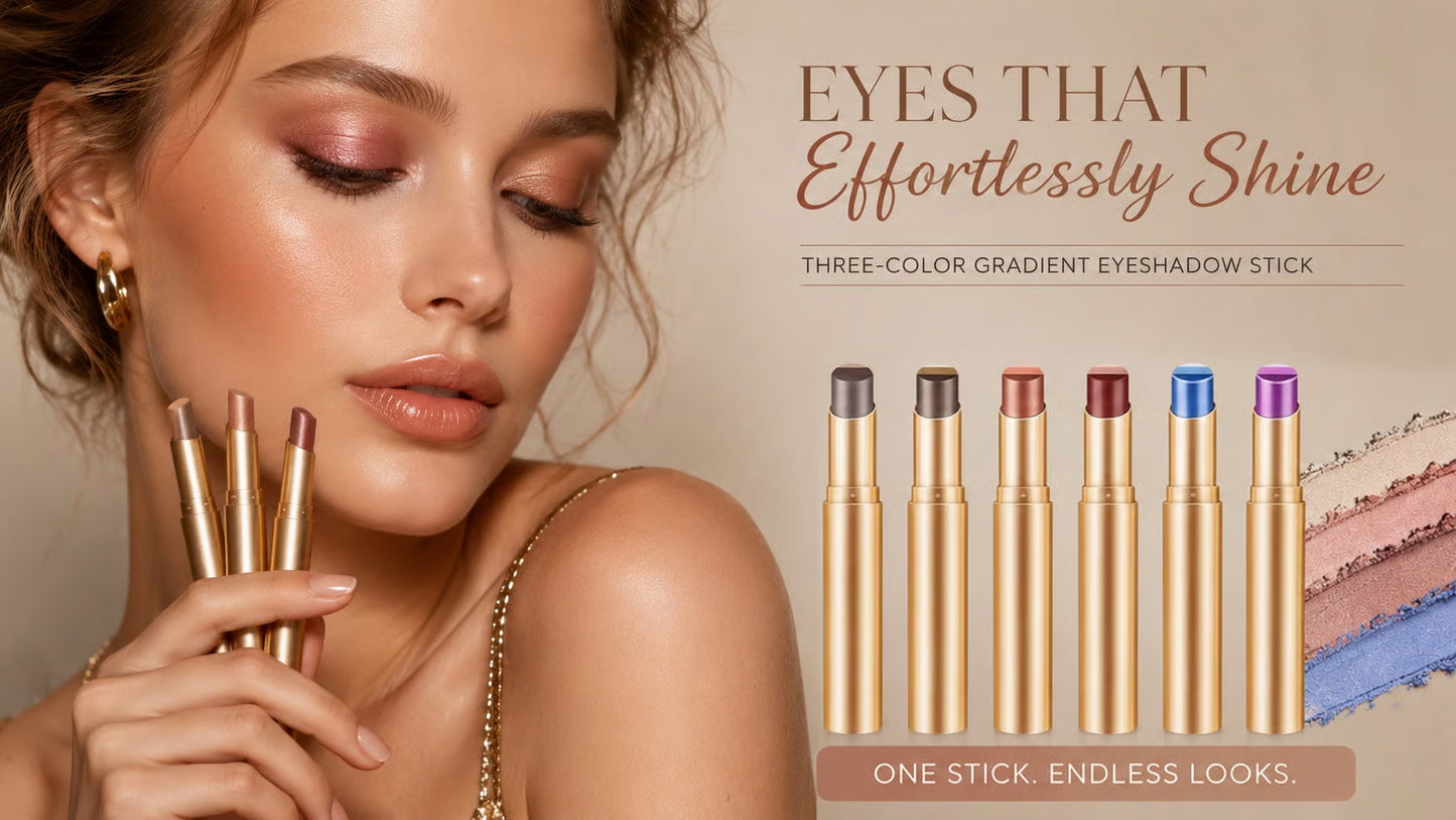 Three-Shade Cream Eyeshadow Stick