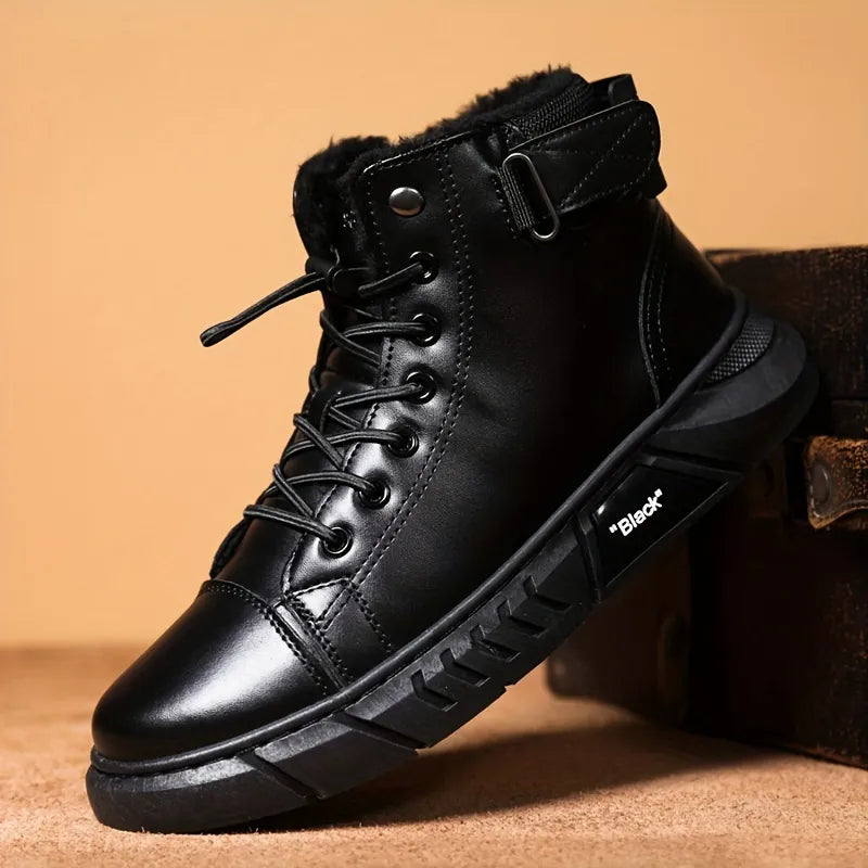 Men’s Fleece-Lined Comfort Chukka Boots