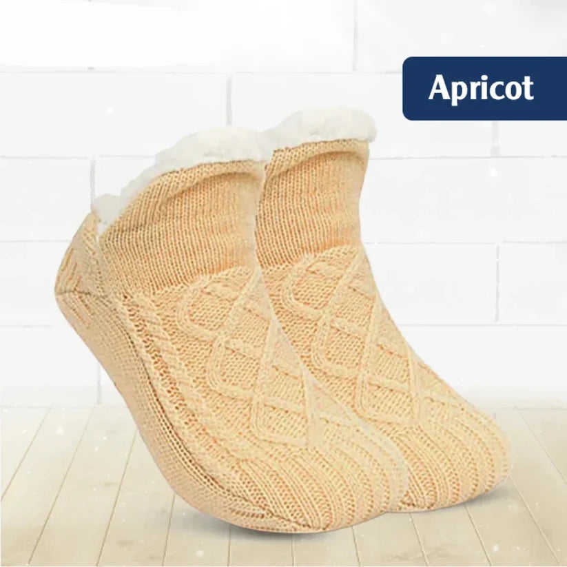 Cable-Knit Cozy Ankle Socks