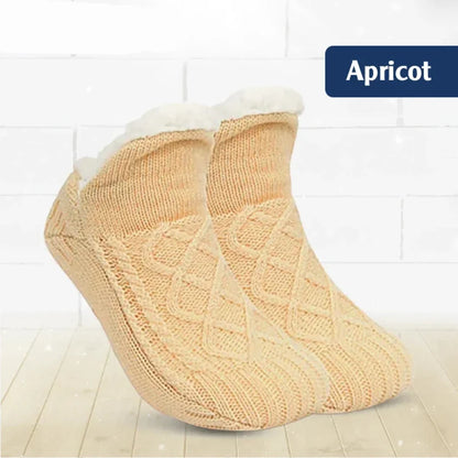 Cable-Knit Cozy Ankle Socks