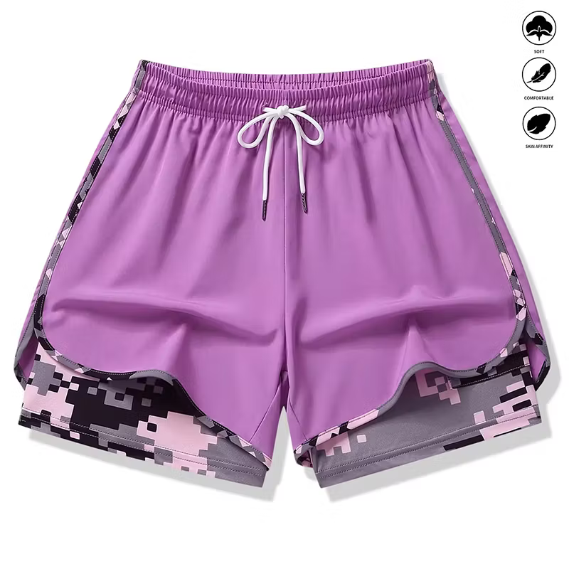 Women's Athletic Layered Running Shorts