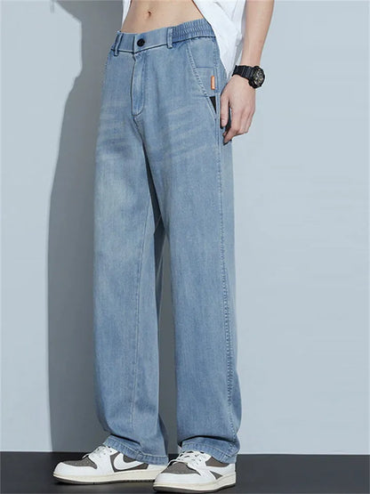 Men's Loose Straight Denim Jeans