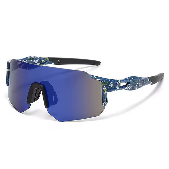 Sport Sunglasses with Oversized Frame and UV Protection
