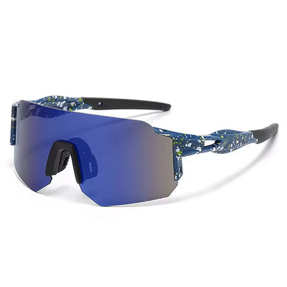 Sport Sunglasses with Oversized Frame and UV Protection