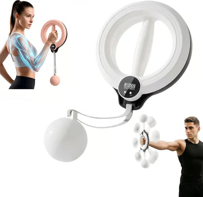Smart Arm and Shoulder Exercise Hoop with Digital Tracker