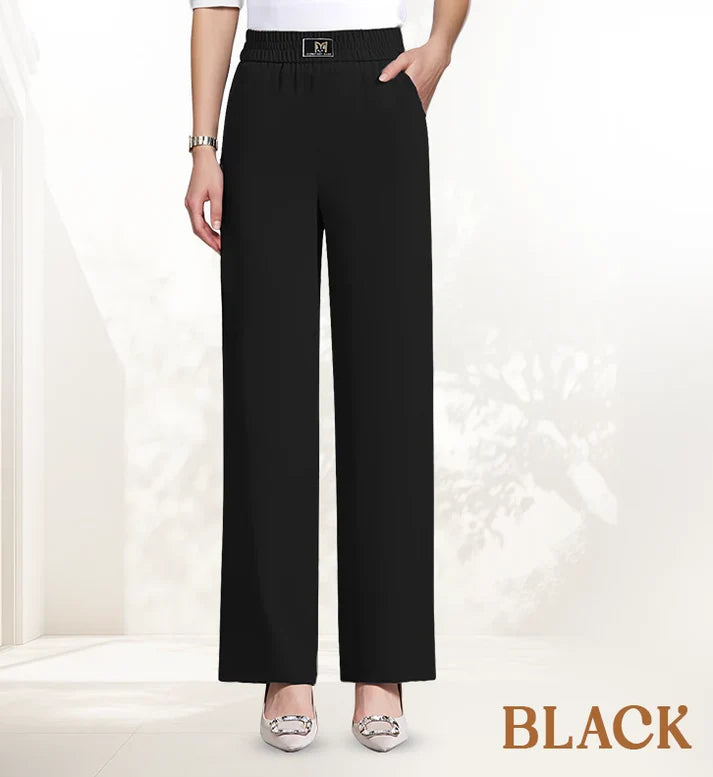 Women's High-Rise Pull-On Wide-Leg Pants