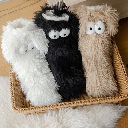 Fluffy Puppy-Design Cosy Anti-Slip Floor Socks