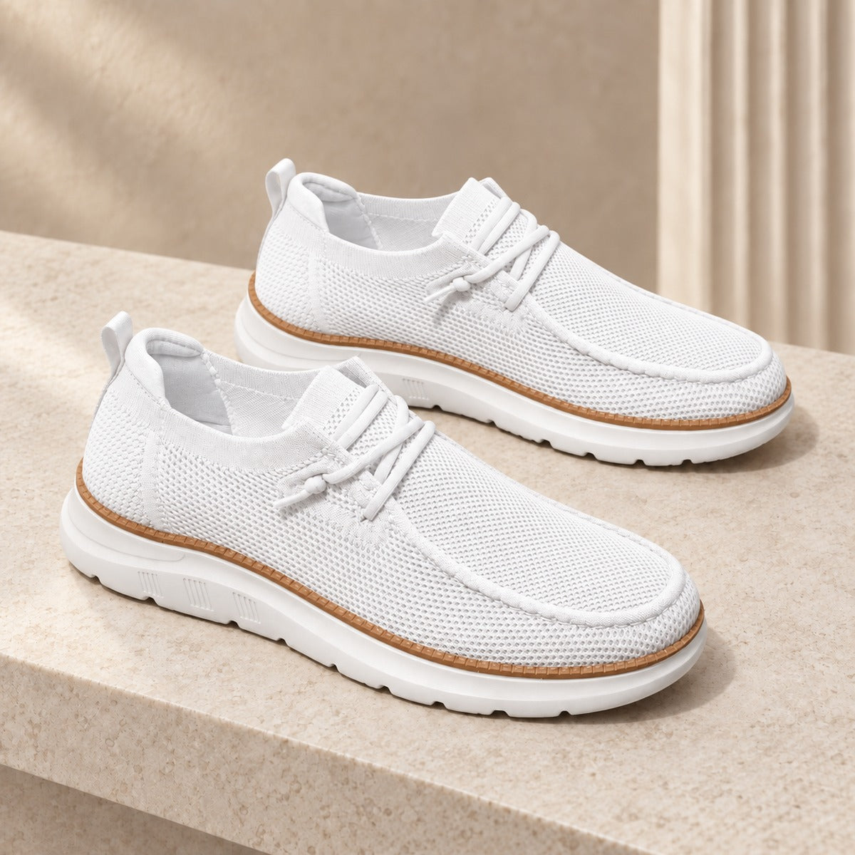 Men's Knit Lace-Up Shoes