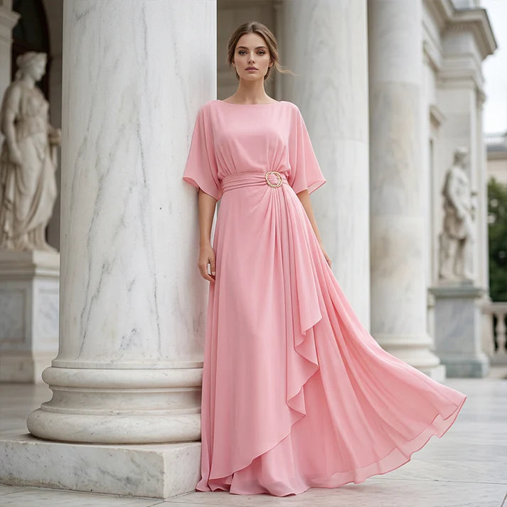 Women's Cape Sleeve Maxi Dress