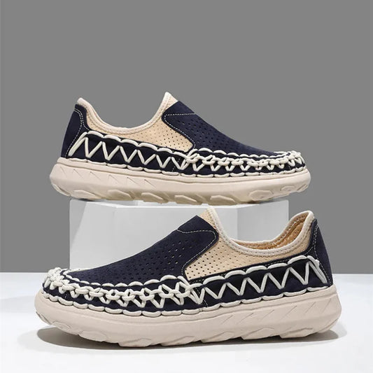 Men's Handwoven Slip-On Casual Loafers