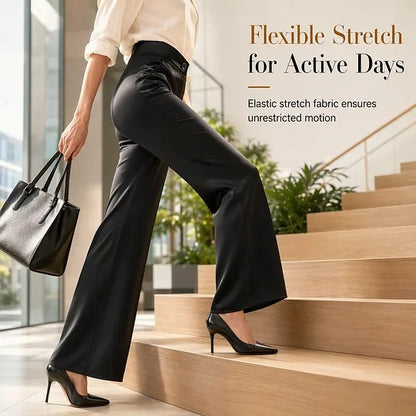 Women's High-Waisted Wide-Leg Pants